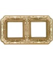 Рамка на 2 поста гор/верт FEDE TOSCANA FIRENZE, bright gold FD01362OB