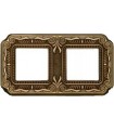 Рамка на 2 поста гор/верт FEDE TOSCANA FIRENZE, bright patina FD01362PB