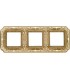 Рамка на 3 поста гор/верт FEDE TOSCANA FIRENZE, bright gold FD01363OB