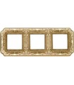 Рамка на 3 поста гор/верт FEDE TOSCANA FIRENZE, bright gold FD01363OB