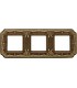 Рамка на 3 поста гор/верт FEDE TOSCANA FIRENZE, bright patina FD01363PB