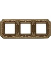 Рамка на 3 поста гор/верт FEDE TOSCANA FIRENZE, bright patina FD01363PB