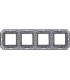 Рамка на 4 поста гор/верт FEDE TOSCANA FIRENZE, bright chrome FD01364CB