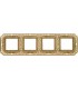 Рамка на 4 поста гор/верт FEDE TOSCANA FIRENZE, bright gold FD01364OB