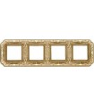 Рамка на 4 поста гор/верт FEDE TOSCANA FIRENZE, bright gold FD01364OB