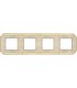 Рамка на 4 поста гор/верт FEDE TOSCANA FIRENZE, gold white patina FD01364OP