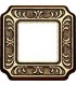 Рамка на 1 пост гор/верт FEDE TOSCANA SIENA, bright gold FD01351OB
