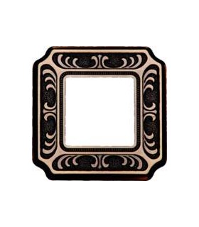 Рамка на 1 пост гор/верт FEDE TOSCANA SIENA, bright patina FD01351PB