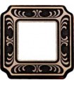 Рамка на 1 пост гор/верт FEDE TOSCANA SIENA, bright patina FD01351PB