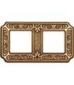 Рамка на 2 поста гор/верт FEDE TOSCANA SIENA, bright gold FD01352OB