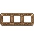 Рамка на 3 поста гор/верт FEDE TOSCANA SIENA, bright gold FD01353OB