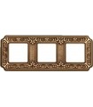 Рамка на 3 поста гор/верт FEDE TOSCANA SIENA, bright gold FD01353OB