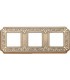 Рамка на 3 поста гор/верт FEDE TOSCANA SIENA, gold white patina FD01353OP