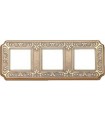 Рамка на 3 поста гор/верт FEDE TOSCANA SIENA, gold white patina FD01353OP