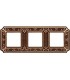 Рамка на 3 поста гор/верт FEDE TOSCANA SIENA, bright patina FD01353PB