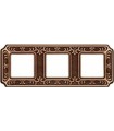 Рамка на 3 поста гор/верт FEDE TOSCANA SIENA, bright patina FD01353PB