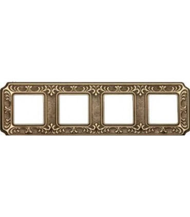 Рамка на 4 поста гор/верт FEDE TOSCANA SIENA, bright gold FD01354OB