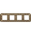 Рамка на 4 поста гор/верт FEDE TOSCANA SIENA, bright gold FD01354OB