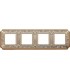 Рамка на 4 поста гор/верт FEDE TOSCANA SIENA, gold white patina FD01354OP