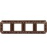 Рамка на 4 поста гор/верт FEDE TOSCANA SIENA, bright patina FD01354PB