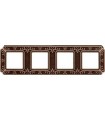 Рамка на 4 поста гор/верт FEDE TOSCANA SIENA, bright patina FD01354PB