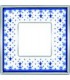 Рамка на 1 пост гор/верт FEDE VINTAGE PORCELAIN, BLUE LYS - Bright Chrome FD01341AZCB