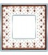 Рамка на 1 пост гор/верт FEDE VINTAGE PORCELAIN, BROWN LYS - Bright Chrome FD01341MACB