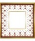 Рамка на 1 пост гор/верт FEDE VINTAGE PORCELAIN, BROWN LYS - Bright Gold FD01341MAOB