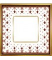 Рамка на 1 пост гор/верт FEDE VINTAGE PORCELAIN, BROWN LYS - Bright Gold FD01341MAOB