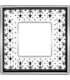 Рамка на 1 пост гор/верт FEDE VINTAGE PORCELAIN, BLACK LYS - Bright Chrome FD01341NECB