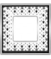 Рамка на 1 пост гор/верт FEDE VINTAGE PORCELAIN, BLACK LYS - Bright Chrome FD01341NECB