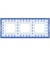 Рамка на 3 поста гор/верт FEDE VINTAGE PORCELAIN, BLUE LYS - Bright Chrome FD01343AZCB