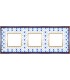 Рамка на 3 поста гор/верт FEDE VINTAGE PORCELAIN, BLUE LYS - Bright Gold FD01343AZOB