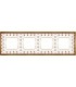 Рамка на 4 поста гор/верт FEDE VINTAGE PORCELAIN, BROWN LYS - Bright Gold FD01344MAOB