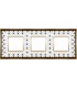 Рамка на 3 поста гор/верт FEDE VINTAGE PORCELAIN, BLACK LYS - Bright Gold FD01343NEOB