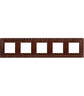 Рамка на 5 постов гор/верт FEDE SAN SEBASTIAN, rustic copper FD01225RU
