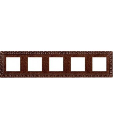 Рамка на 5 постов гор/верт FEDE SAN SEBASTIAN, rustic copper FD01225RU