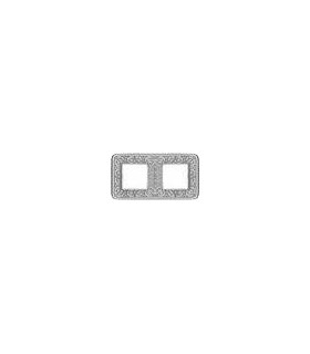 Рамка на 2 поста гор/верт FEDE EMPORIO, bright chrome FD01372CB