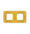 Рамка на 2 поста гор/верт FEDE EMPORIO, bright gold FD01372OB
