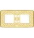 Рамка на 2 поста гор/верт FEDE EMPORIO, gold white patina FD01372OP
