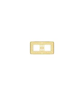 Рамка на 2 поста гор/верт FEDE EMPORIO, gold white patina FD01372OP