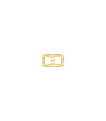 Рамка на 2 поста гор/верт FEDE EMPORIO, gold white patina FD01372OP