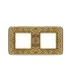 Рамка на 2 поста гор/верт FEDE EMPORIO, bright patina FD01372PB