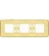 Рамка на 3 поста гор/верт FEDE EMPORIO, gold white patina FD01373OP