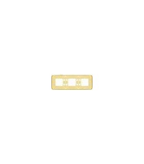 Рамка на 3 поста гор/верт FEDE EMPORIO, gold white patina FD01373OP