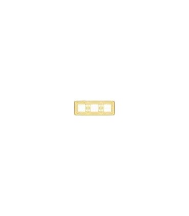 Рамка на 3 поста гор/верт FEDE EMPORIO, gold white patina FD01373OP
