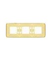 Рамка на 3 поста гор/верт FEDE EMPORIO, gold white patina FD01373OP