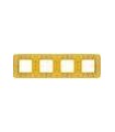 Рамка на 4 поста гор/верт FEDE EMPORIO, bright gold FD01374OB