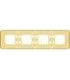 Рамка на 4 поста гор/верт FEDE EMPORIO, gold white patina FD01374OP