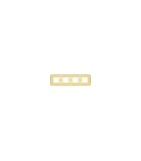 Рамка на 4 поста гор/верт FEDE EMPORIO, gold white patina FD01374OP